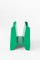 Sculptural Green Metal Adler Magazine Rack by Adolfo Abejon 9