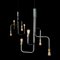 Black Oxide Strapatz Chandelier by Sabina Grubbeson for Konsthantverk Tyringe 3