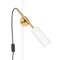 White Raw Brass Stav Floor Lamp by Johan Carpner for Konsthantverk Tyringe 2