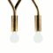 Eld Raw Brass Ceiling Lamp by Lisa Hilland for Konsthantverk Tyringe 3