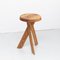S31B Solid Elm Stool by Pierre Chapo 6