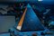 Escultura Starry Pyramid de cuero de Oscar Tusquets, Imagen 19