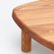 Formalist Solid Elm Wood Model T23 Side Table by Pierre Chapo 11