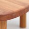 Formalist Solid Elm Wood Model T23 Side Table by Pierre Chapo 14