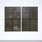Large Minimalist Metal 2/2/2 N 001 Diptych by Ramon Horts, Image 1
