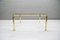 Hollywood Regency Golden Brass and Glass Coffee Table, 1970s 4