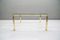 Hollywood Regency Golden Brass and Glass Coffee Table, 1970s, Image 4