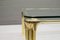 Hollywood Regency Golden Brass and Glass Coffee Table, 1970s 10