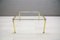 Hollywood Regency Golden Brass and Glass Coffee Table, 1970s, Image 3