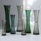 Deutsche Mid-Century Vasen aus Kristallglas, 1960er, 7er Set 1