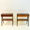 Teak and Glass Night Tables, 1960, Set of 2 10