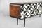 Mid-Century gemustertes Sideboard aus Nussholz, 1960er 14