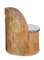 Großer antiker rustikaler Stuhl aus Pinienholz 4