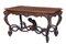 Antique Carved Mahogany Center Table, Image 1