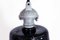 Black Enamel Ceiling Lamp from Lux, 1950s 7