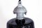 Black Enamel Ceiling Lamp from Lux, 1950s, Image 7