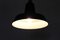 Black Enamel Ceiling Lamp from Lux, 1950s 10