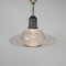 Lámpara de techo Art Déco vintage de vidrio grabado, años 20, Imagen 4