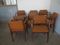 Italian Beech and Textile Lounge Chairs, 1970s, Set of 8 7