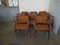 Italian Beech and Textile Lounge Chairs, 1970s, Set of 8 9