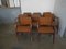 Italian Beech and Textile Lounge Chairs, 1970s, Set of 8, Image 9