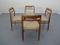 Scandinavian Modern Danish Teak Dining Chairs, 1960s, Set of 4 2