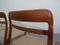 Sedie da pranzo moderne in teak, Scandinavia, Danimarca, anni '60, set di 4, Immagine 20