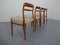 Scandinavian Modern Danish Teak Dining Chairs, 1960s, Set of 4 5