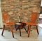 Mid-Century French Wood Dining Chairs, 1950s, Set of 2, Image 5
