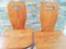 Mid-Century French Wood Dining Chairs, 1950s, Set of 2 7