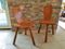 Mid-Century French Wood Dining Chairs, 1950s, Set of 2 15