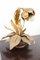 Vintage Italian Gilt Flower Table Lamp, 1970s 3