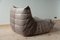 Elephant Grey Velvet Togo Lounge Chair by Michel Ducaroy for Ligne Roset, Image 7