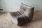 Elephant Grey Velvet Togo Lounge Chair by Michel Ducaroy for Ligne Roset 3