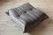 Elephant Grey Velvet Togo Pouf by Michel Ducaroy for Ligne Roset 7