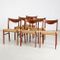 Danish Teak Dining Chairs by Arne Wahl Iversen for Glyngøre Stolefabrik, 1960s, Set of 6 2