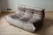 Elephant Grey Velvet Togo 2-Seat Sofa by Michel Ducaroy for Ligne Roset 3