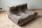 Elephant Grey Velvet Togo 2-Seat Sofa by Michel Ducaroy for Ligne Roset, Image 10