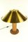 Lámpara de mesa alemana de latón y acero inoxidable de Peter Preller para Tecta, años 80, Imagen 4