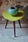 Leatherette and Wood Side Table, 1950s 4