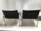 Set of Industrial Chrome and Skai Lounge Chairs by Just meijer for Kembo, 1970s 6