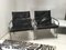 Set of Industrial Chrome and Skai Lounge Chairs by Just meijer for Kembo, 1970s 2