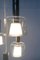 Mid-Century German Glass and Metal Ceiling Lamp, 1960s, Image 7