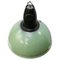 Vintage Industrial Green Enamel & Bakelite Pendant Light 2