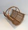 Vintage French Rattan Magazine Rack or Log Holder, 1970s, Image 7