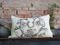 Hand-Painted White Linen Jewels Collection Pillow from House of Ita, Image 1