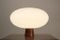 Teak & Opaline Glass Table Lamp by Uno & Östen Kristiansson for Luxus, 1950s 2