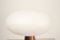 Teak & Opaline Glass Table Lamp by Uno & Östen Kristiansson for Luxus, 1950s, Image 9