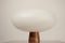 Teak & Opaline Glass Table Lamp by Uno & Östen Kristiansson for Luxus, 1950s 1