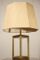 Brass and Tempered Glass Table Lamp, 1970s, Image 1